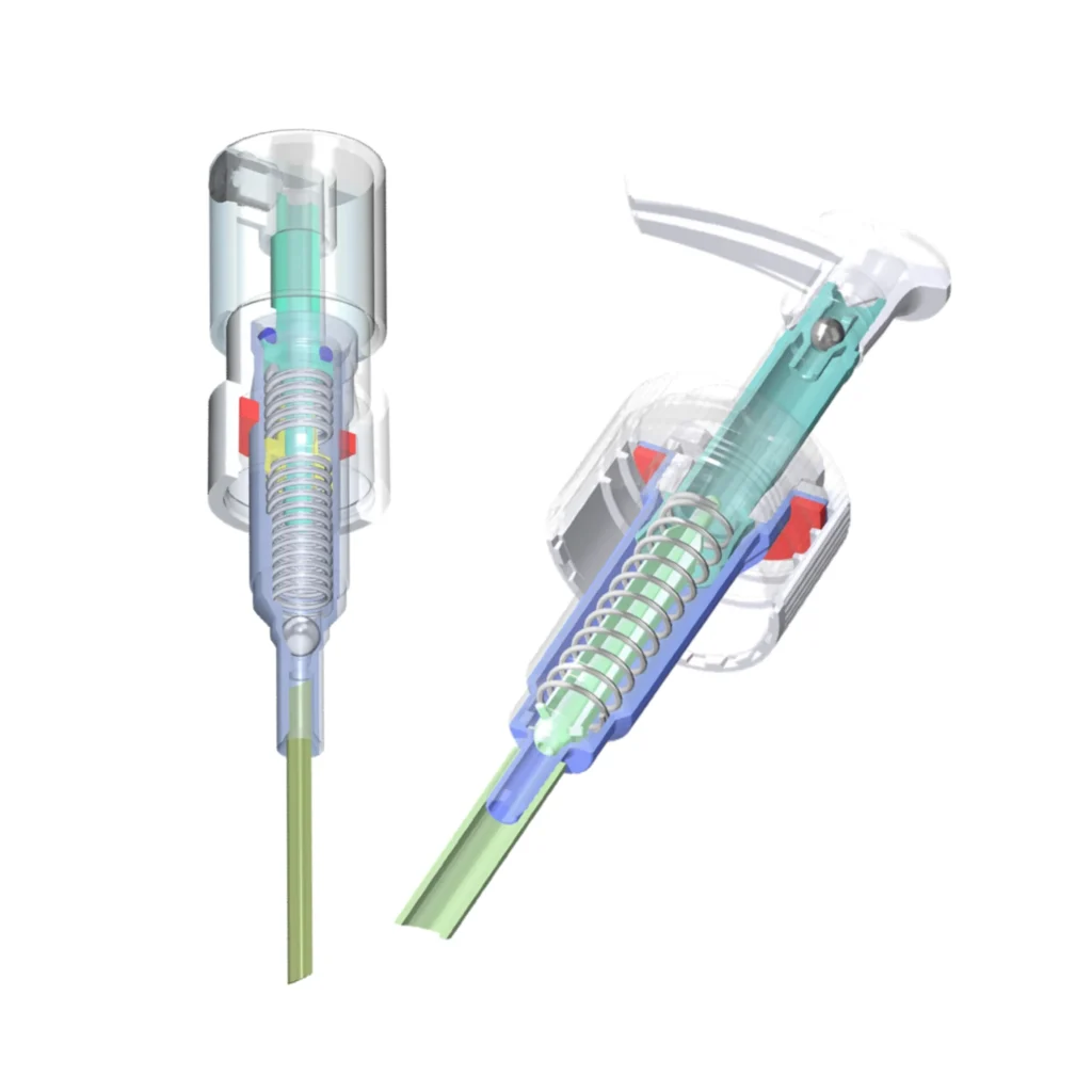 Plastic dispensing pump